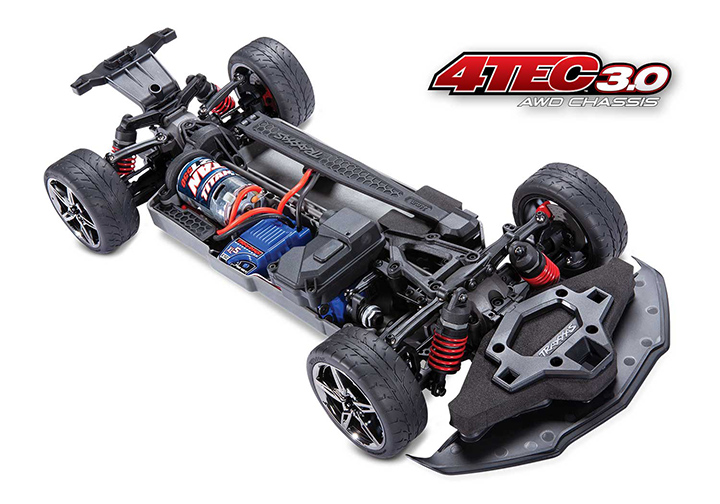 [���ܼ�] CB93054-4 Black [Traxxas] 4-TEC 3.0 C8 ������ �ݺ� ���÷��� (����)