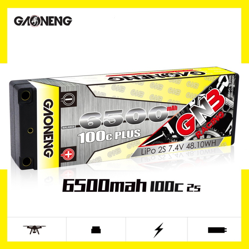 [���ܼ�] GNB65002S100iP [GNB] 7.4V 6500mAh 100C ��Ƭ������ ���͸� (�ϵ����̽�) - 5mm �����