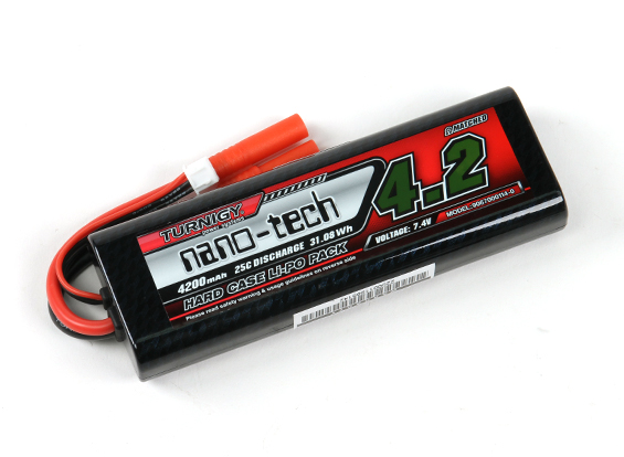 [���ܼ�] 9067000114-0 [TURNIGY] nano-tech 7.4V 4200mAh 25C �ϵ����̽� ��Ƭ������ ���͸�