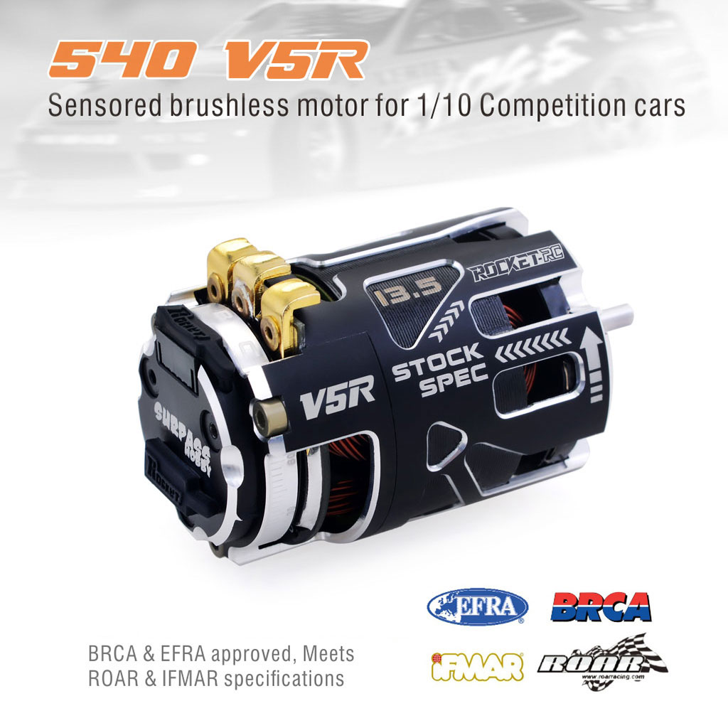 [���ܼ�] 697175079513 [SURPASS HOBBY] Rocket 540-V5R Sensored Motor (Competition Level) 13.5T