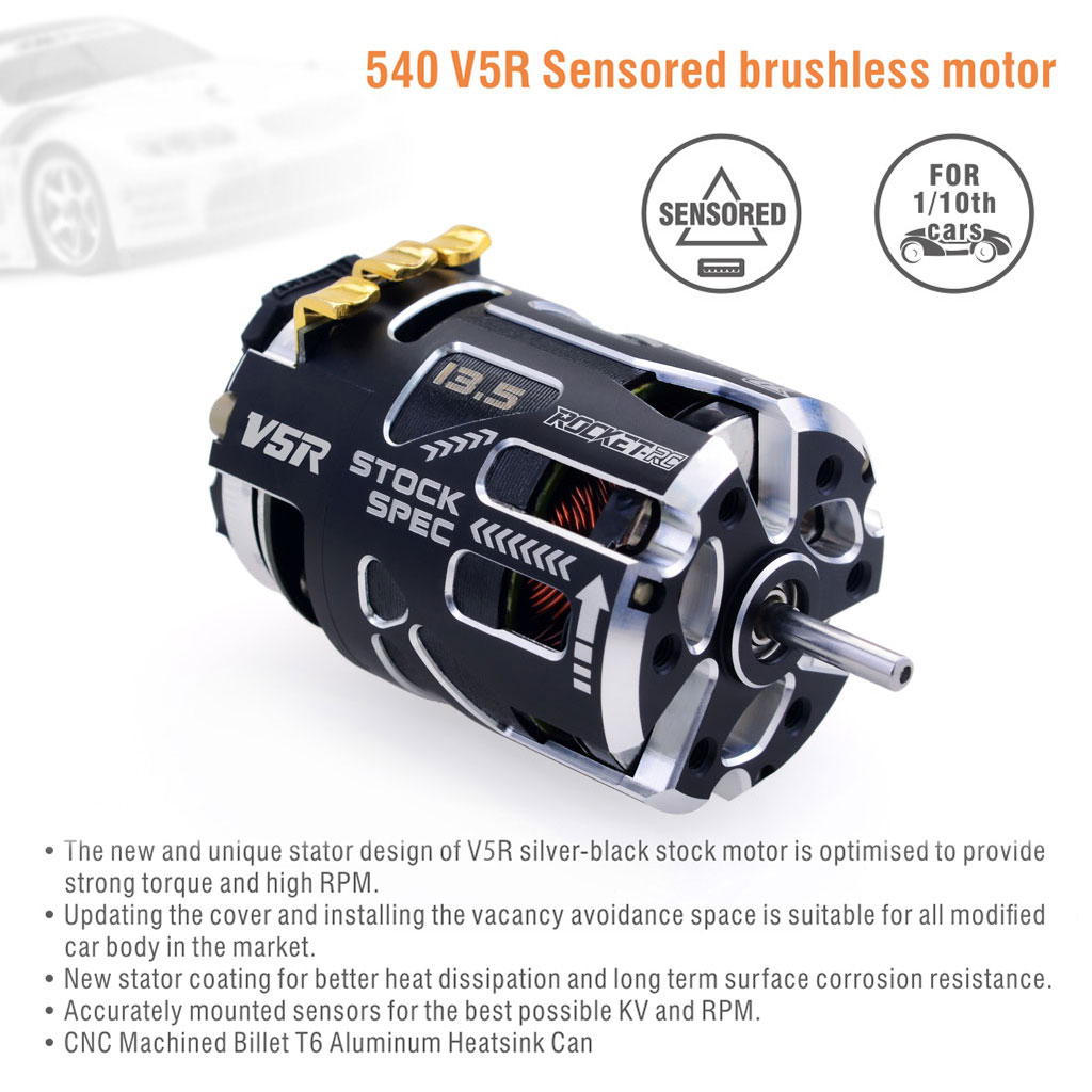 [���ܼ�] 697175079513 [SURPASS HOBBY] Rocket 540-V5R Sensored Motor (Competition Level) 13.5T