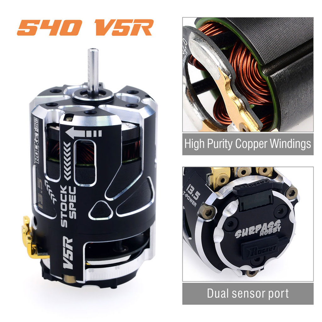 [���ܼ�] 697175079513 [SURPASS HOBBY] Rocket 540-V5R Sensored Motor (Competition Level) 13.5T