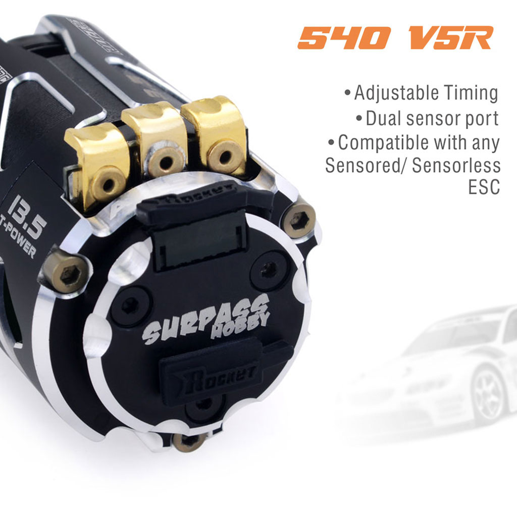 [���ܼ�] 697175079513 [SURPASS HOBBY] Rocket 540-V5R Sensored Motor (Competition Level) 13.5T