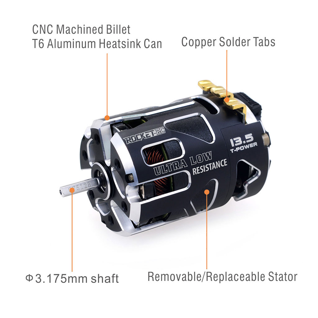 [���ܼ�] 697175079518 [SURPASS HOBBY] Rocket 540-V5R Sensored Motor (Competition Level) 21.5T