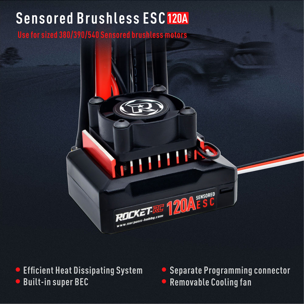 [���ܼ�] 697238888426 [SURPASS HOBBY] 120A Sensored ESC