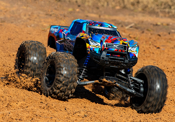 [���ܼ�] CB77096-4 Blue [Traxxas] CB77096-4 Blue X-MAXX 8S ESC BELTED RTR Monster Truck (���͸� & ������ ����)