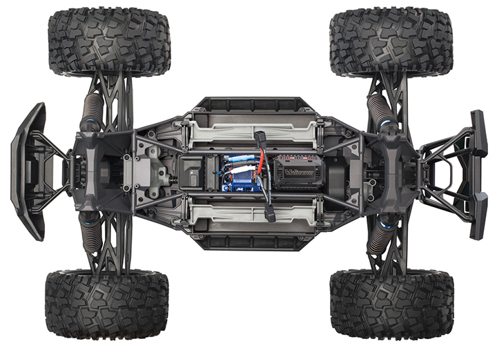 [���ܼ�] CB77096-4 Blue [Traxxas] CB77096-4 Blue X-MAXX 8S ESC BELTED RTR Monster Truck (���͸� & ������ ����)