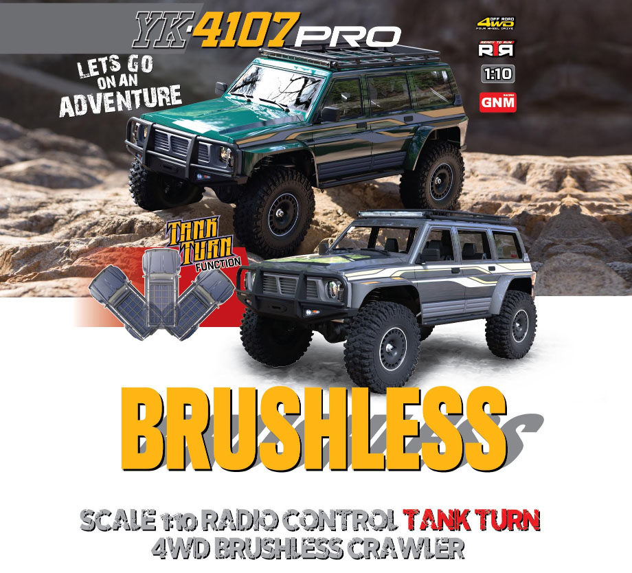 [���ܼ�] YK4107 Brushless Red [YK HOBBY] (YK4107 �귯�ø�������) 1:10 YK4107 Pro 4WD LCG 2�� SUV Trial �� Ʈ���̾� RTR,����