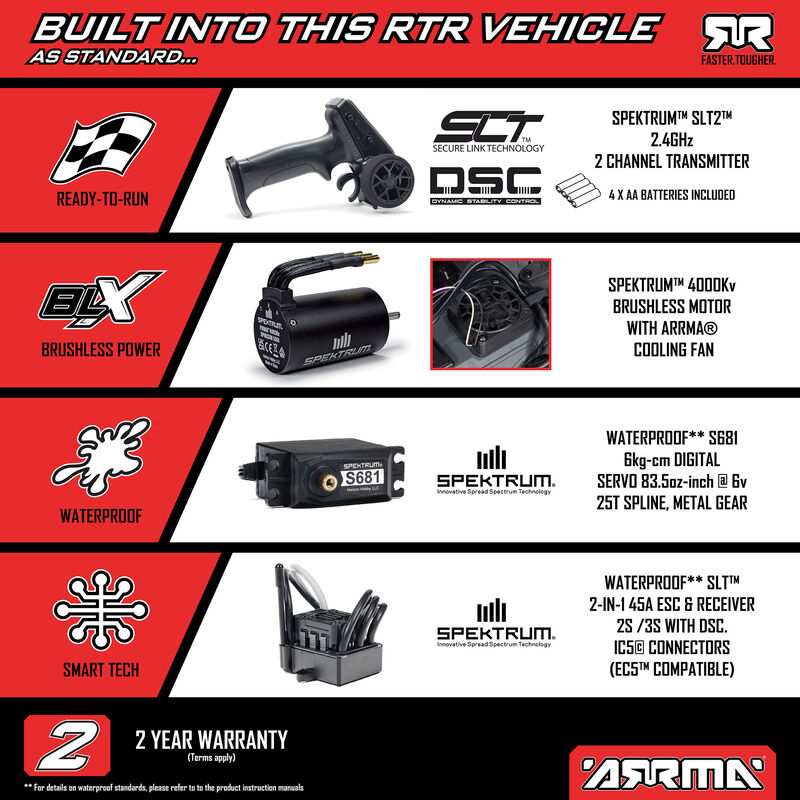 [���ܼ�] ARA3530SFFT1 [ARRMA] 1/10 FREEDOM FLYER 223S (���͸� & ������ ����)