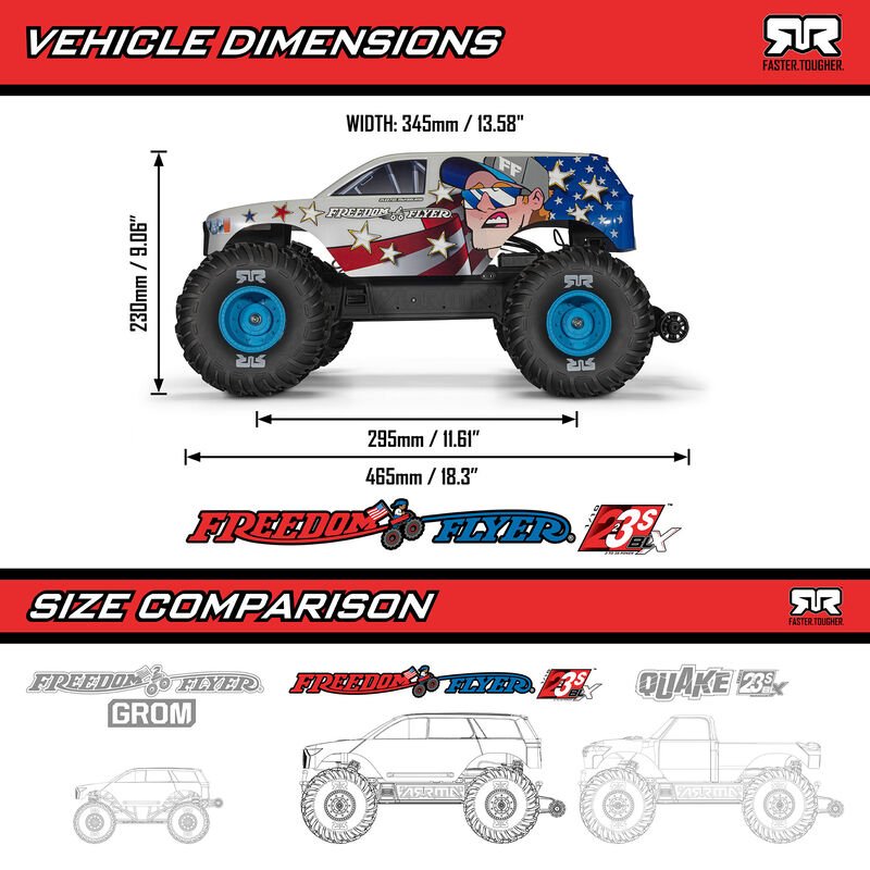 [���ܼ�] ARA3530SFFT1 [ARRMA] 1/10 FREEDOM FLYER 223S (���͸� & ������ ����)