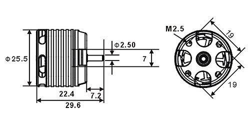 [���ܼ�] HML25M01T [Align] 250MX Brushless Motor(3,600KV)