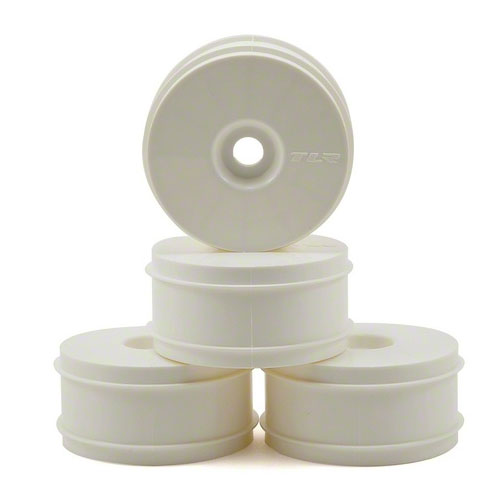 [ܼ] TLR44001 1/8 Buggy Dish Wheel, White (4): 8B 3.0