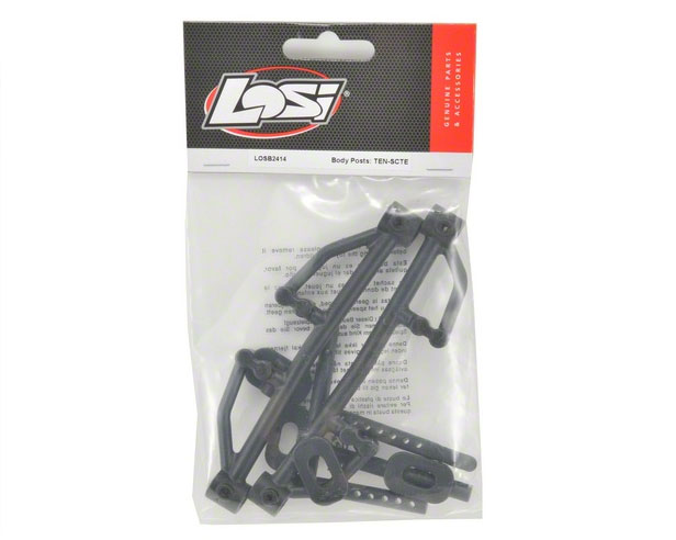 [ܼ] LOSB2414 Losi Front/Rear Body Mount Set w/Post (TEN-RALLY/TEN-SCTE/TEN-SCTE 2.0/TEN-SCT Nitro)