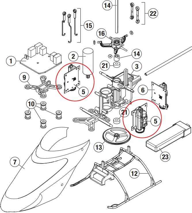 [ܼ] SPMSH2027L Servo: Nano CP S, mSR S [SPMSH2027L]