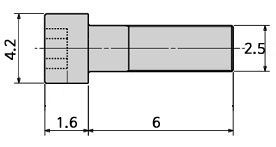 [ܼ]   M2.5x6mm  Ʈ (ö, 10)