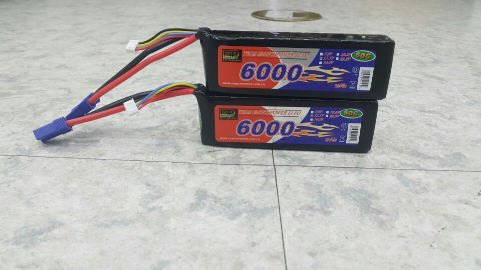 [ܼ] 6000-3S-60C-EC3 [EP Power] 11.1V 6000mAh 60C 3S1P Ultra Power Ƭ ͸ (1/10  / EC3)