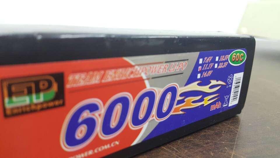 [ܼ] 6000-3S-60C-EC3 [EP Power] 11.1V 6000mAh 60C 3S1P Ultra Power Ƭ ͸ (1/10  / EC3)