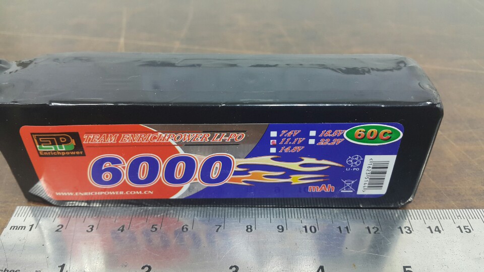[ܼ] 6000-3S-60C-EC3 [EP Power] 11.1V 6000mAh 60C 3S1P Ultra Power Ƭ ͸ (1/10  / EC3)