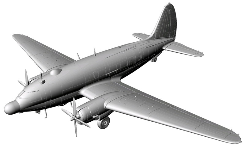 [ܼ]  [PLATZ] 1/144 Ϻװ(JASDF) C-46 ECM