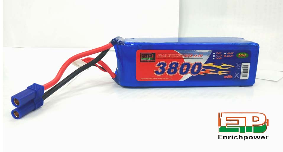 [���ܼ�] 3800-55C-6S [EP POWER] 22.2V 3800mah 55C ��Ƭ������ ���͸� (EC5��)