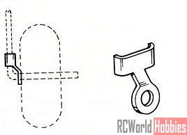 [ܼ] DUB342 [DUBRO]  ࿡  ʵ ϴ Right Angle Wheel Spacer (4mm Ʈ, 3)