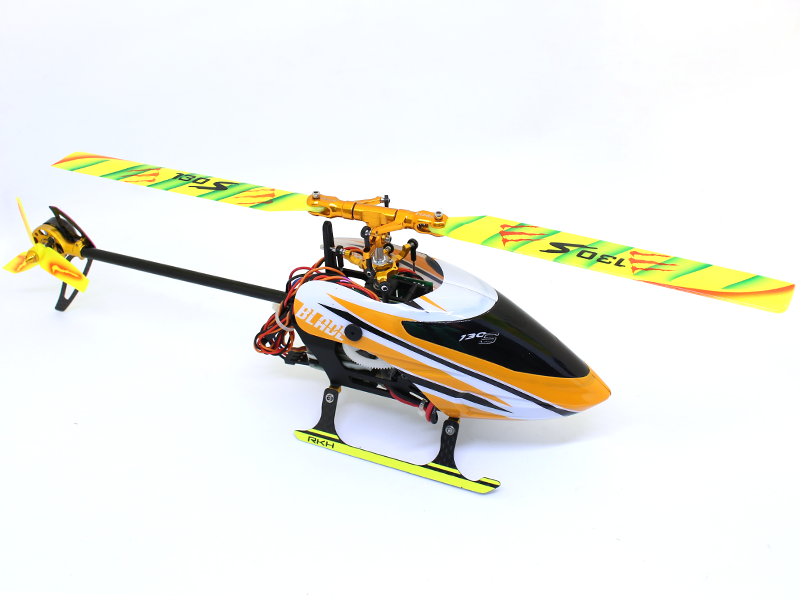 [ܼ] LB0001-Y [RAKONHELI] LIONHELI Airbrush Plastic Main and Tail Blade-Monster (Yellow) - Blade 130 S