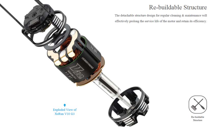 [���ܼ�] 30401109 [HOBBYWING] XeRun V10 G3-6.5T(5120KV)