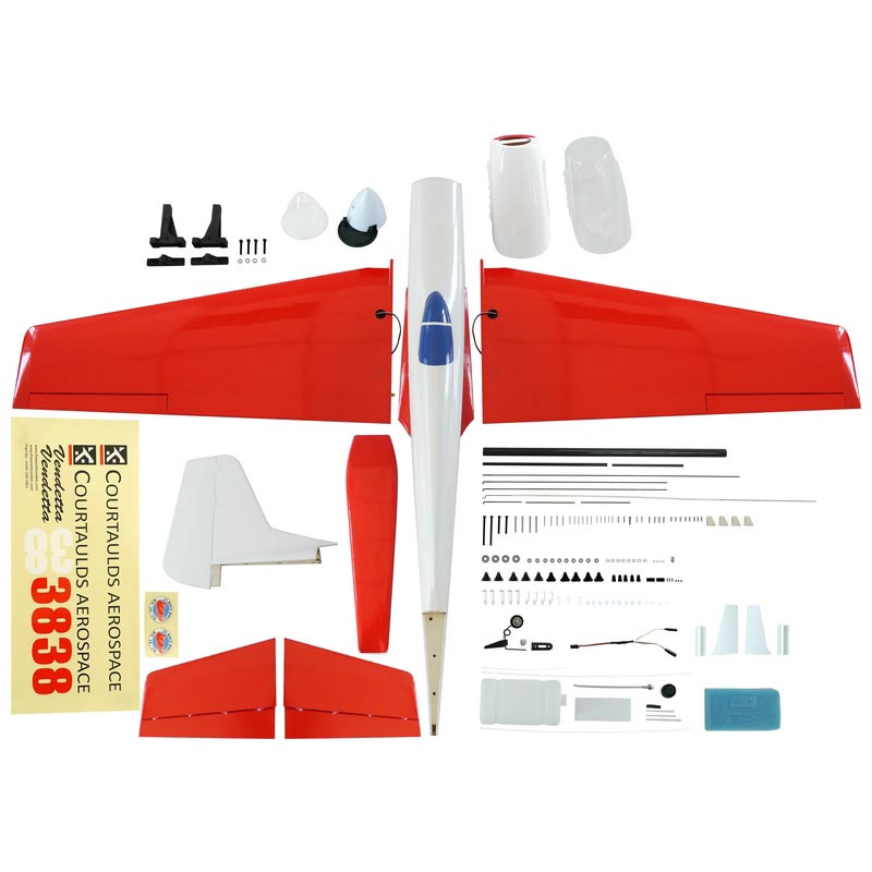 [ܼ] A345-R/W [World Model] Vendetta (Red/White) with Electric Retracts ARF Kit - 1435mm