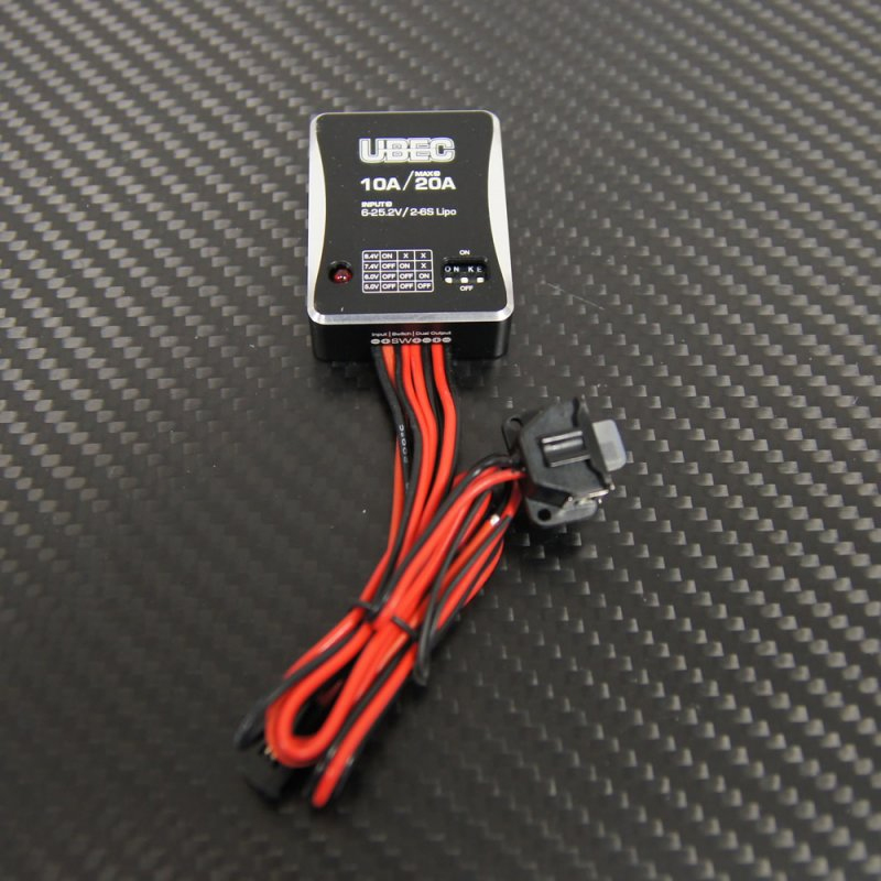 [ܼ] 30603000 UBEC-10A-6S [HobbyWing] U-BEC-10A(2S~6S) - High Current BEC