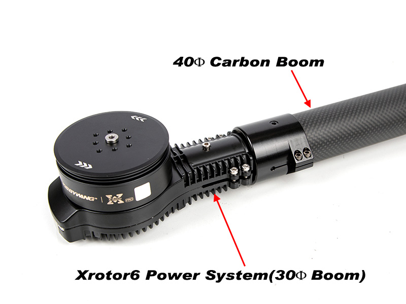 [ܼ] SAT-BG4030-1 [SATURN] Motor Mount Boom Gender(40mm -> 30mm) for XRotor6