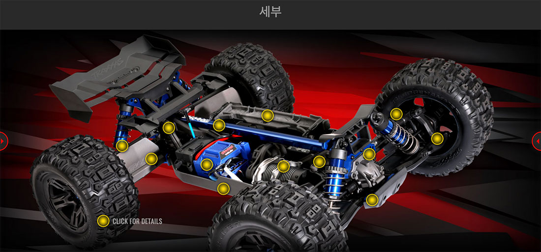 [ܼ] CB95076-4 Red [Traxxas] 1/8  ε  귯 RTR (͸  ) -  ÷