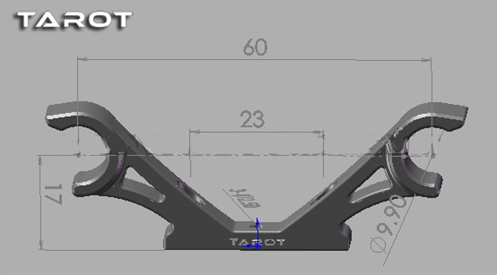 [ܼ] TL68A01 [TR] T-2D Gimbal Mounting Buckle (10mm ,  60mm)