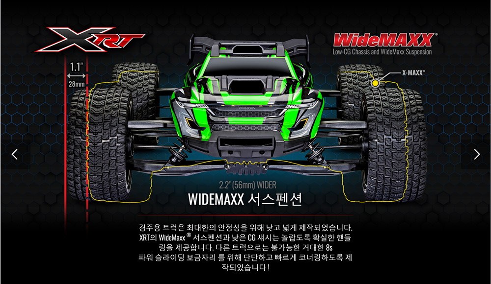 [���ܼ�] CB78086-4 Orange [Traxxas] �����ƽ� XRT �귯������ ���� ���̽� Ʈ�� (������ �÷� / ���͸� & ������ ����)