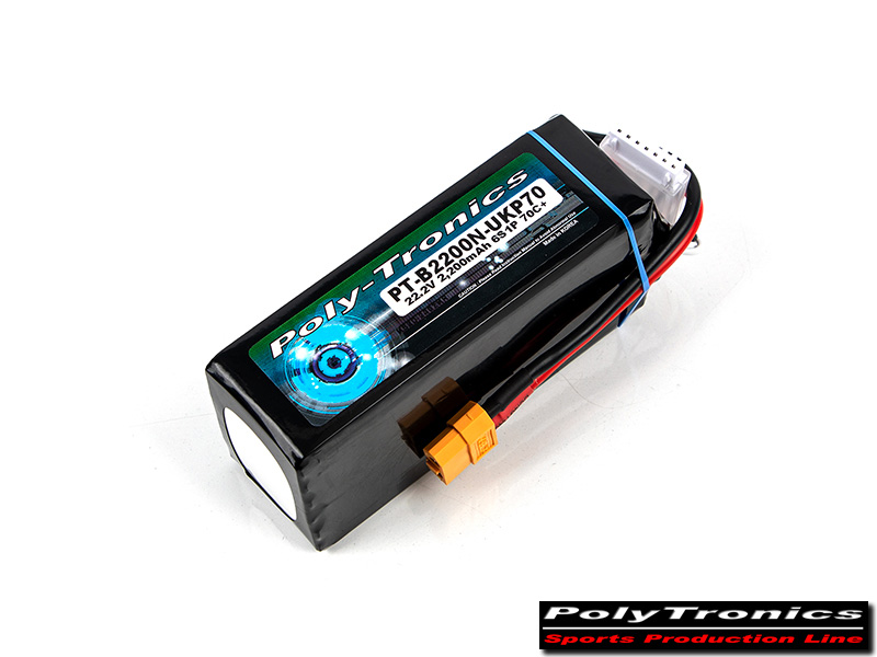[ܼ] PT-6084 PT-B2200N-UKP70 (22.2V 2200mAh 6S1P 70C /JST-XT) Ƭ  ͸ (XT60)