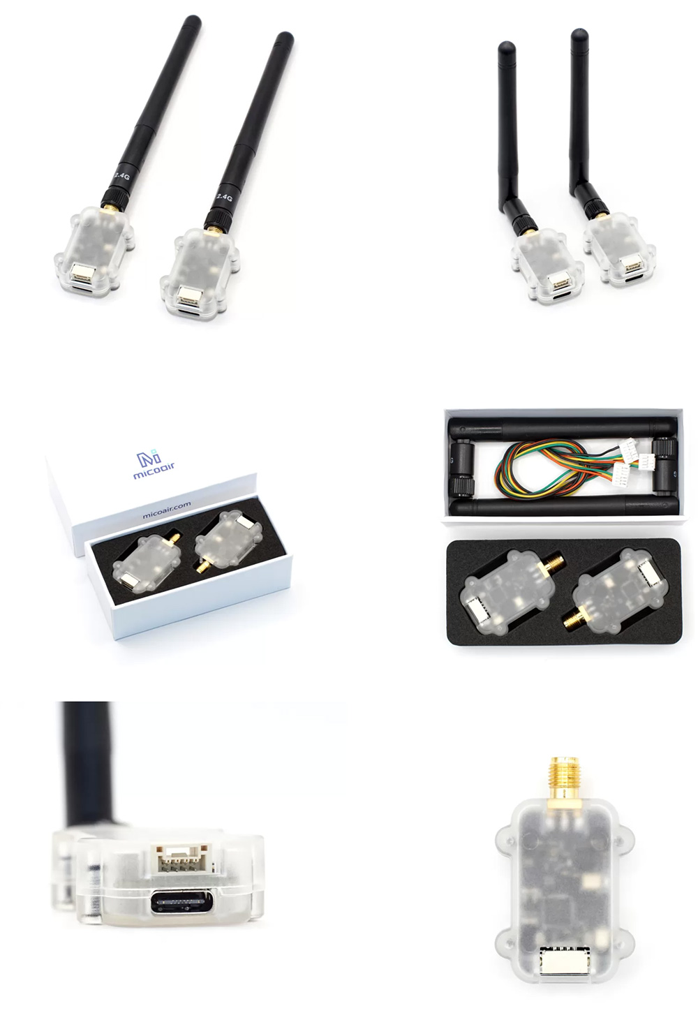 [˾ũ] LR24-P [MicoAir] LR24-F 2.4GHz 500mW ζ  ڷƮ 10KM ̻ (Ŵ) 2