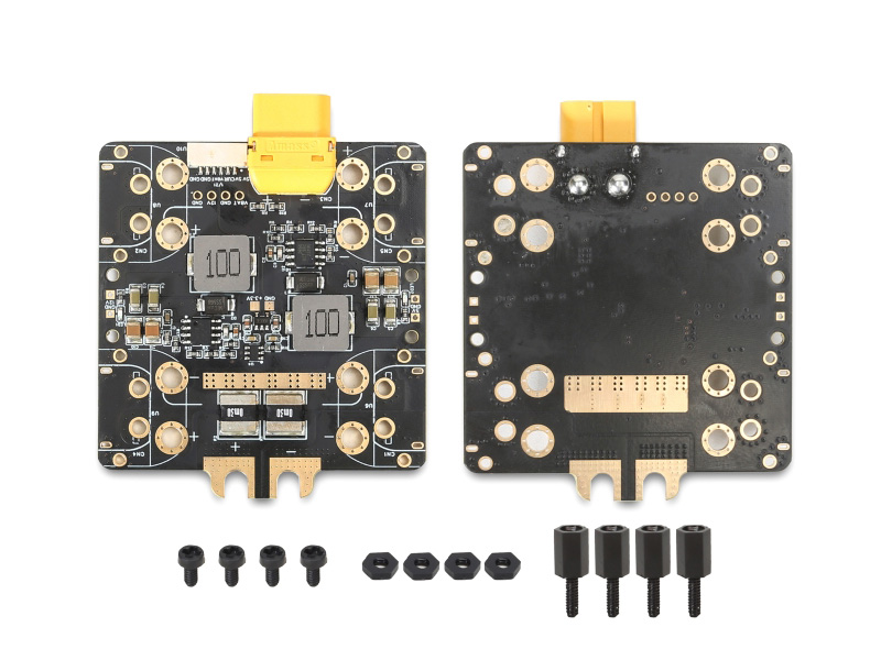 [ܼ] TL3302 [TR] 14S(60V) 100A PDB Hub for Quad (V/A Shunt/Pixhawk)