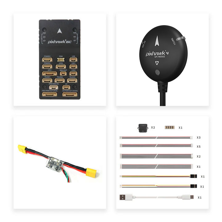 [ܼ] HB-Temp6C-PM02B [HOLYBRO] Ƚȣũ 6C Pixhawk 6C (öƽ ̽) Standard Set + GPS + ȣȯ Ŀ
