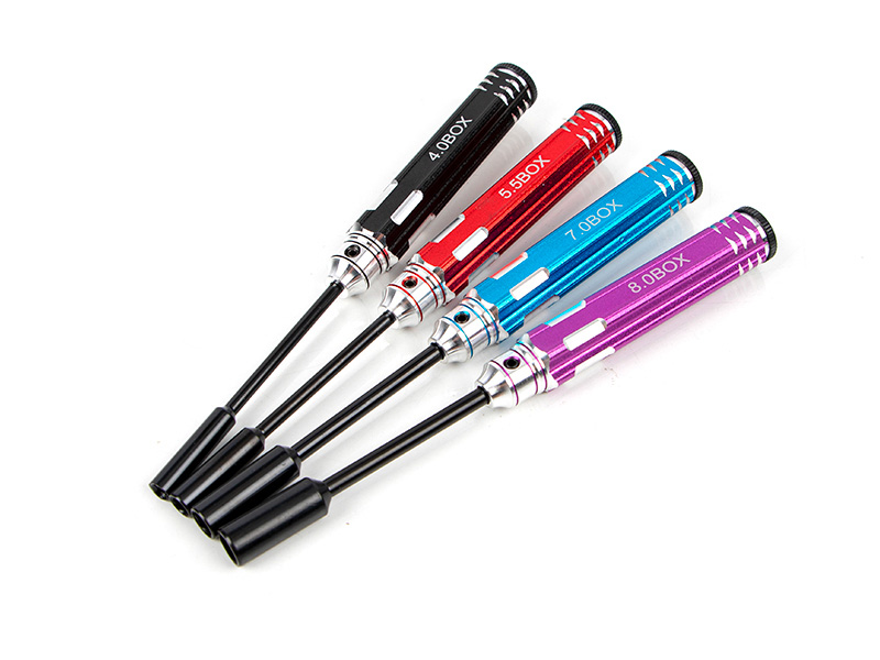 [ܼ] SREA-325 [TR] Steel Socket Nut Wrench(4.0/5.5/7.0/8.0mm) Set - 4 Color