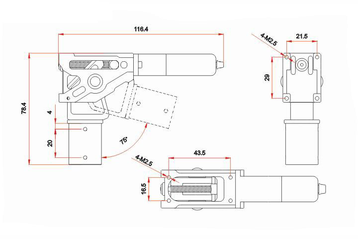 [���ܼ�] TL4N004QNV2 [TR] 4 Poke Landing Gear System (���� ��п� 4ch ���� ��� �ý���) - V2!