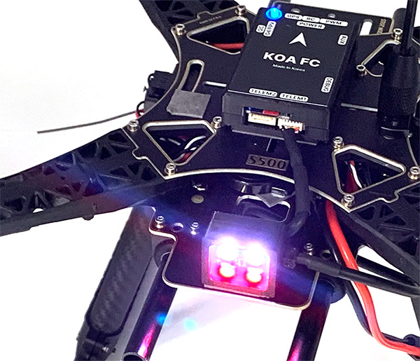 [���ܼ�] 4-LED [KOAFC] �Ƚ�ȣũ�� ���� ��� ����ǥ�� 4�� ���� LED (GPS ATTI Loiter Althold �����庰 ���󱸺�) - ��� ���θ��