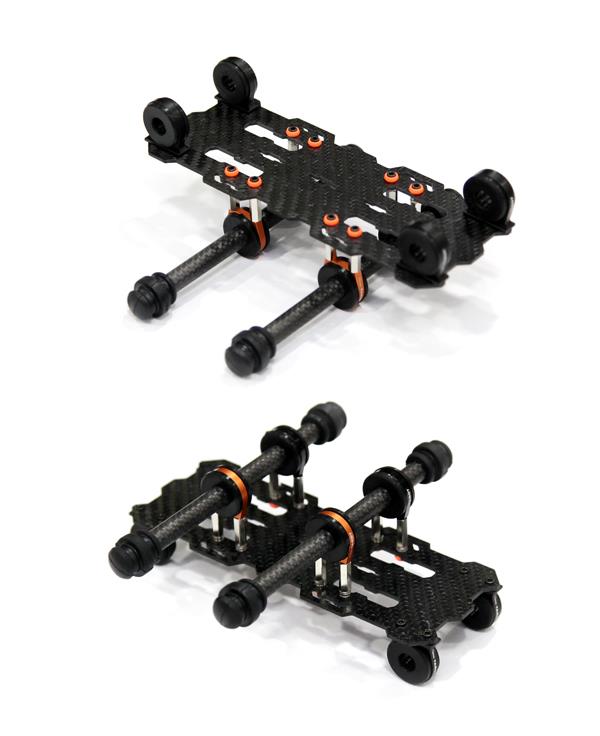 [ܼ] T2DRM-02 [PT] T-2D Rail Mount System for F820/T810/T960/S800 Hexa Copter<br>- Carbon Edition