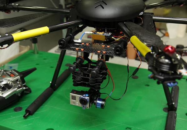 [ܼ] T2DRM-02 [PT] T-2D Rail Mount System for F820/T810/T960/S800 Hexa Copter<br>- Carbon Edition