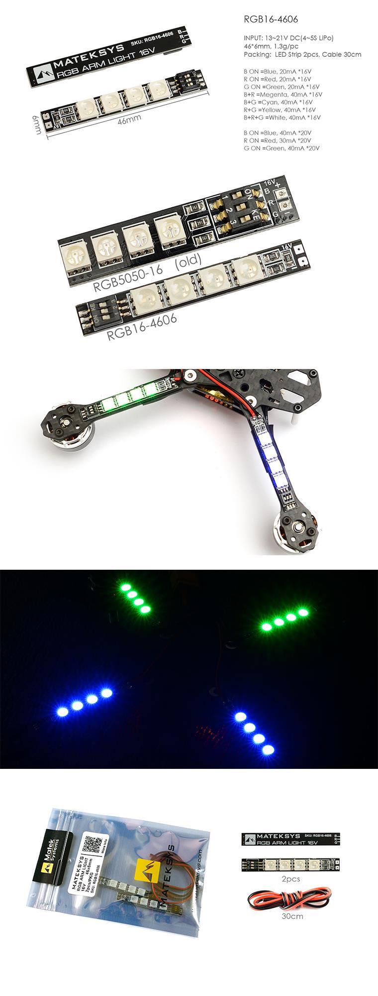 [�˾���ũ] RGB16-4606 [Matek] RGB ARM Light LED 16V(2pcs) 1