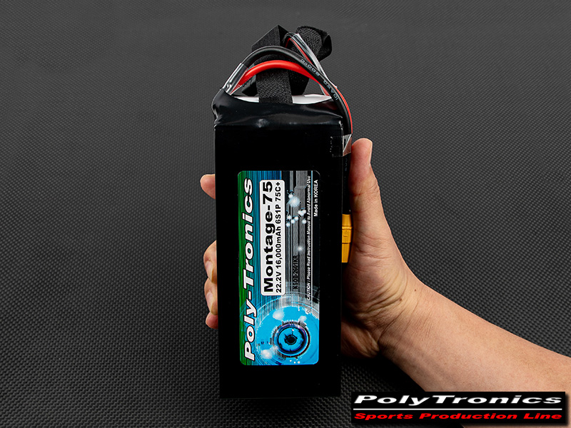 [���ܼ�] PT-B16K-MTG75-6S PT-B16000-Montage75 (22.2V, 6S1P, 75C /JST-XT/XT90S) ��Ƭ ������ ���͸�