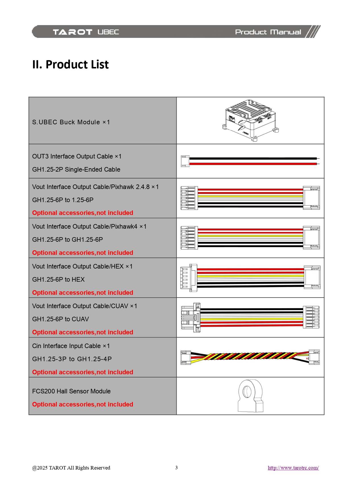[���ܼ�] TL3304 [TR] Pixhawk Ammeter Power Module (S.UBEC/10A/80V)