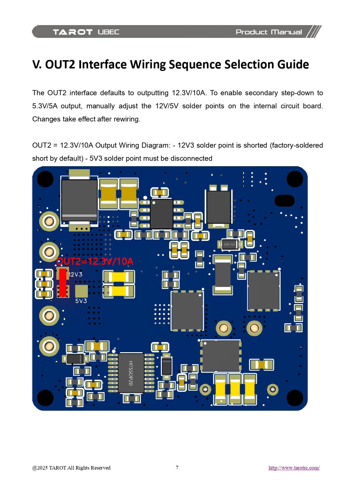[���ܼ�] TL3304 [TR] Pixhawk Ammeter Power Module (S.UBEC/10A/80V)