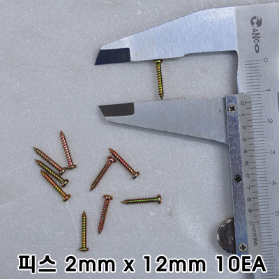 [ܼ]   ũ ǽ M2x12mm (ö, 10)
