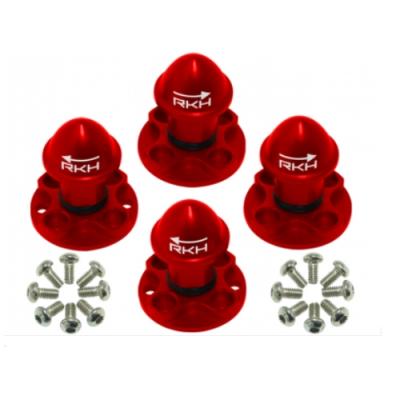[ܼ] 25MACH958-R CNC AL Propeller Adapter and Nut Set (Red) - Blade Mach 25