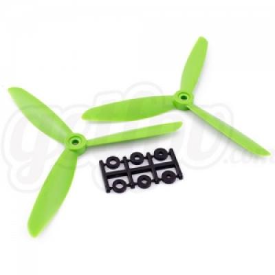 [ܼ]  HQProp 6x4.5x3R ġ Propeller - 3 Blade (Green - 2 pack)