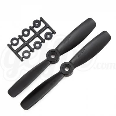 [ܼ] HQ0545CW HQProp 5x4.5 Bullnose ġ BLACK (Carbon Mix) 2pcs